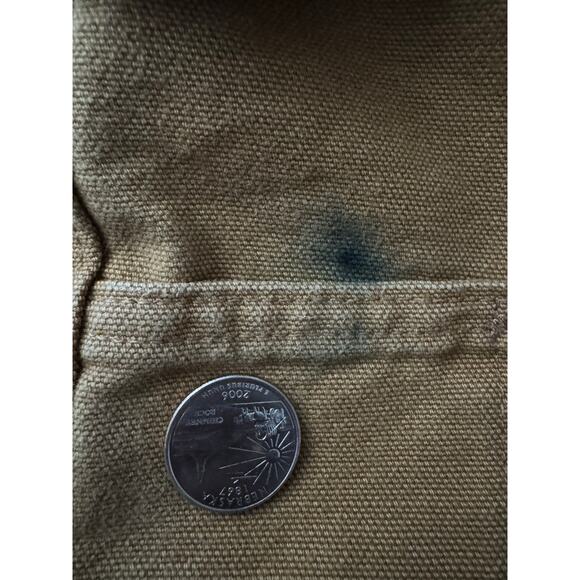 Workwear x Carhartt B11 BRN Washed Duck Work Loose Fit Dungaree Pants SZ 34x32 - Picture 9 of 9